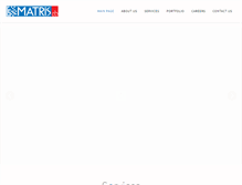 Tablet Screenshot of matris.com